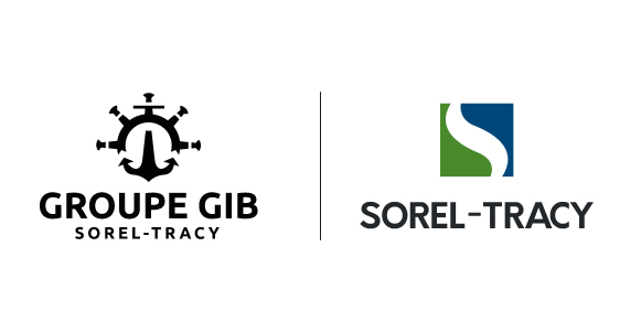 logo ville du Groupe GIB et Ville de Sorel-Tracy